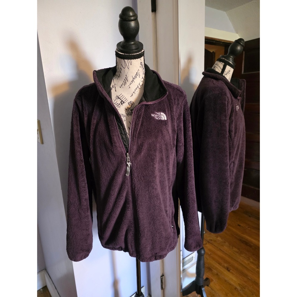 The North Face Osito Fleece Jacket Womens Purple Full Zip Interchangeable Liner